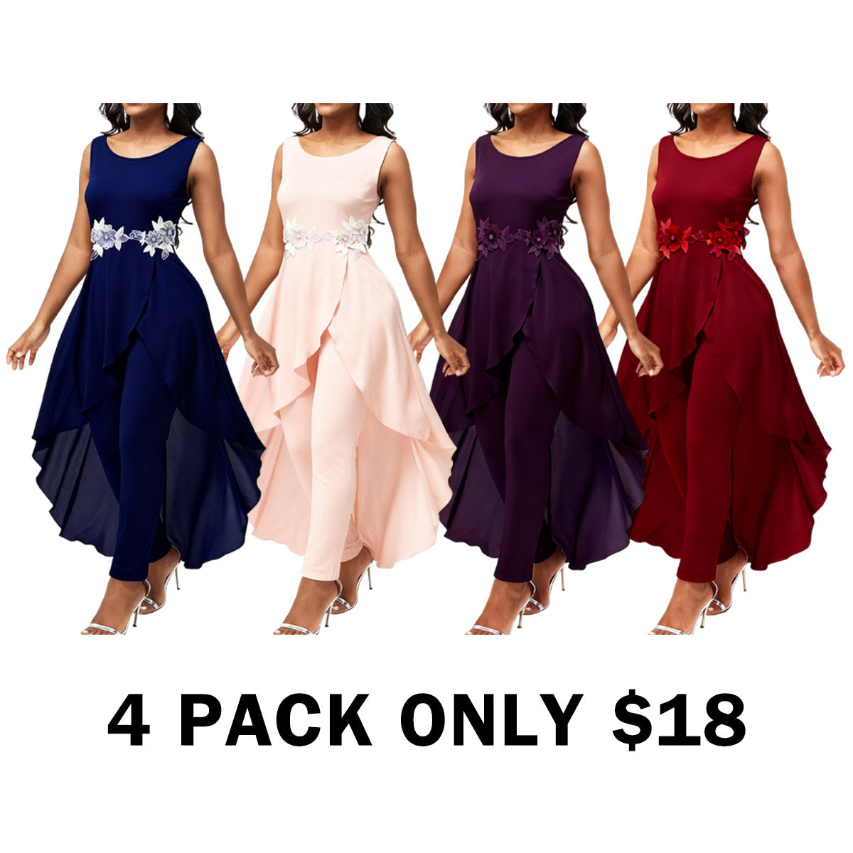 Contrast Lace Asymmetrical Hem Bodysuit