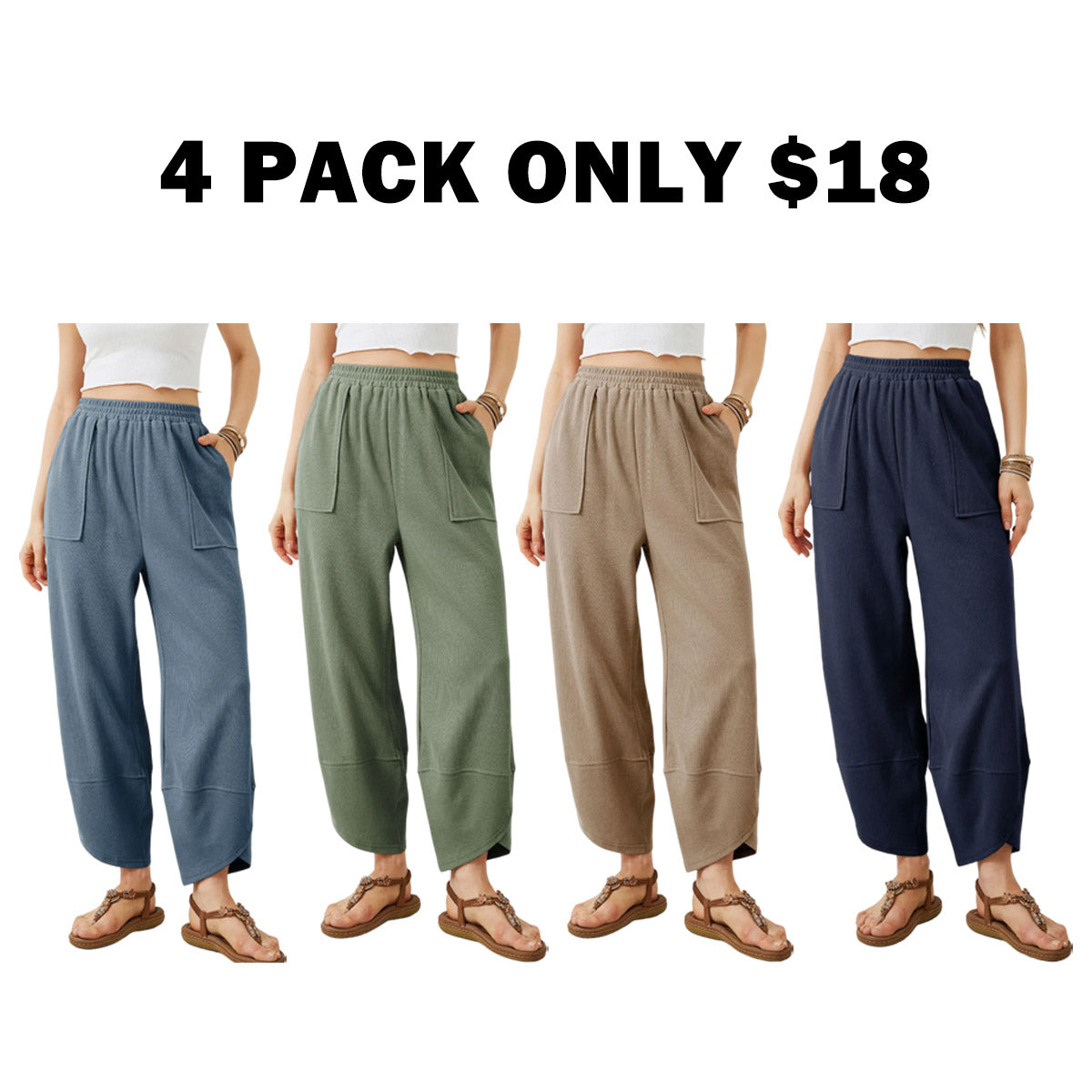 Women's Wide Leg Harem Pants
