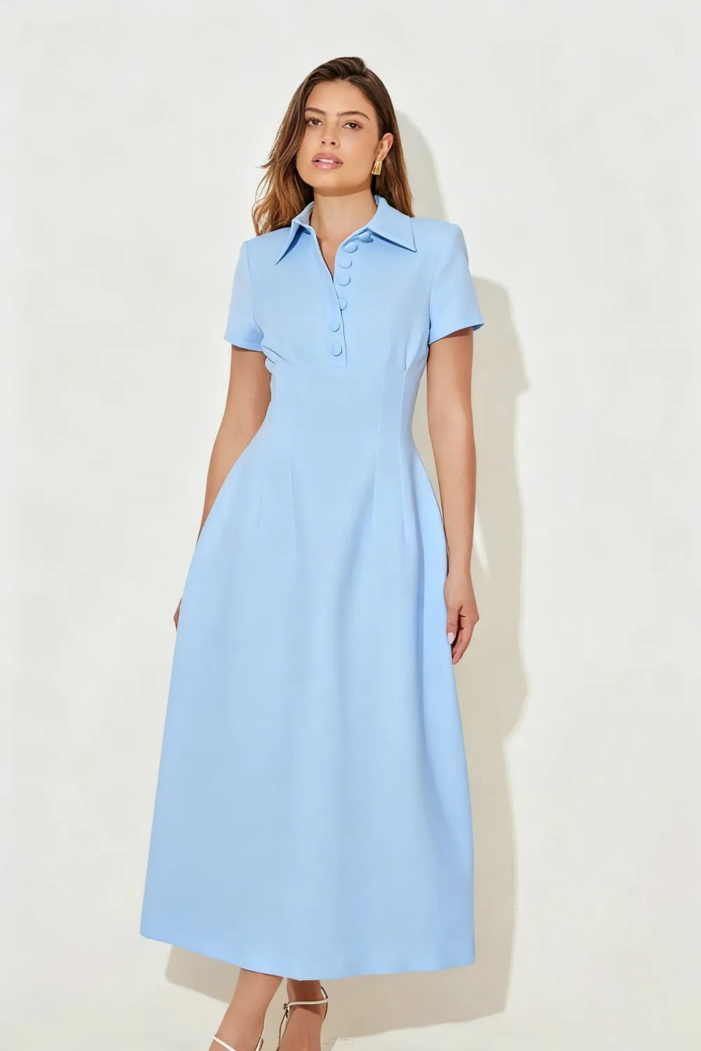 The Ultimate Muse Collared Midi Dress