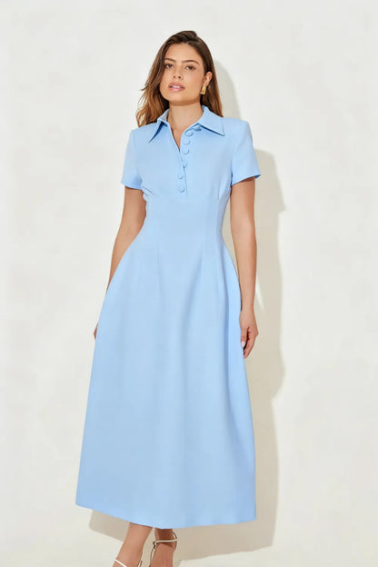 The Ultimate Muse Collared Midi Dress