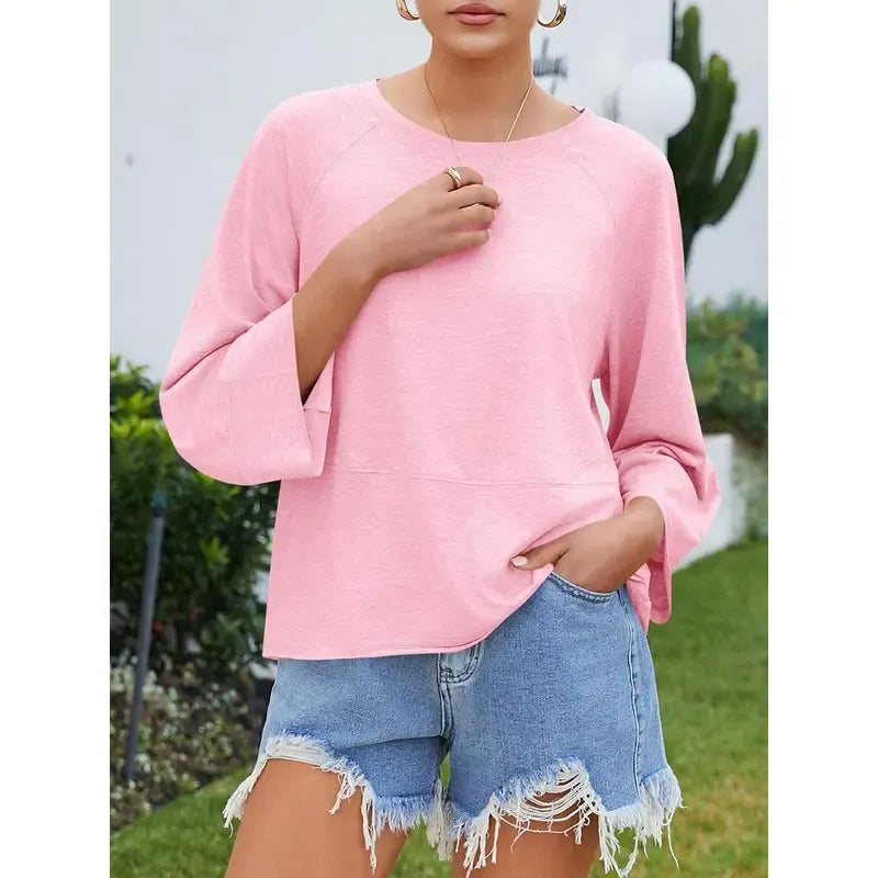3/4 Batwing Sleeve Tops