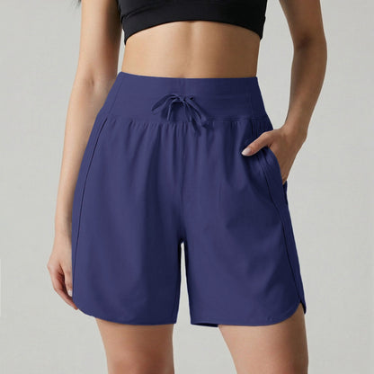 ⏰Hot Sale Women's Active Athletic Long Running High Wasistband Shorts
