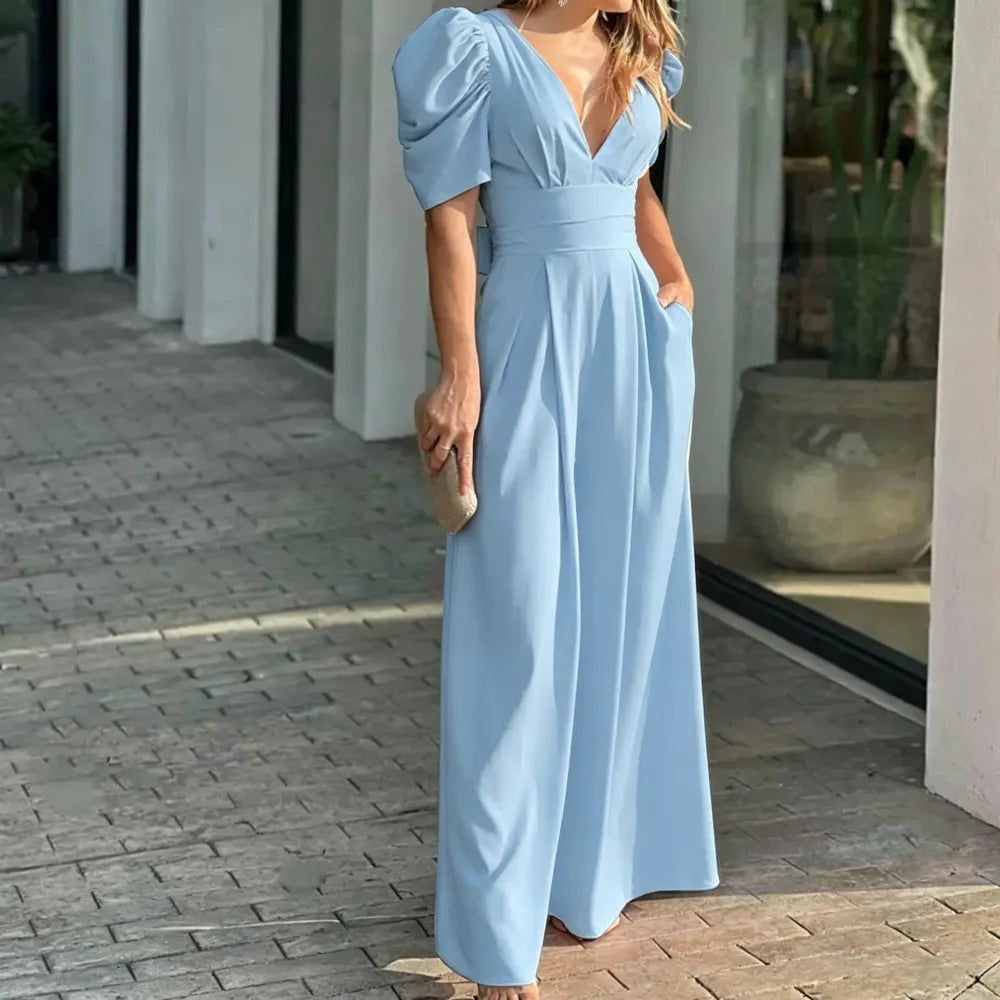Puff Sleeve Jumpsuit