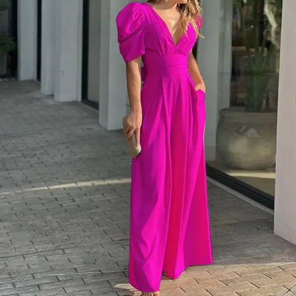 Puff Sleeve Jumpsuit