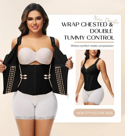 Waist Shapewear for Women with Bra Tummy Control Girdle