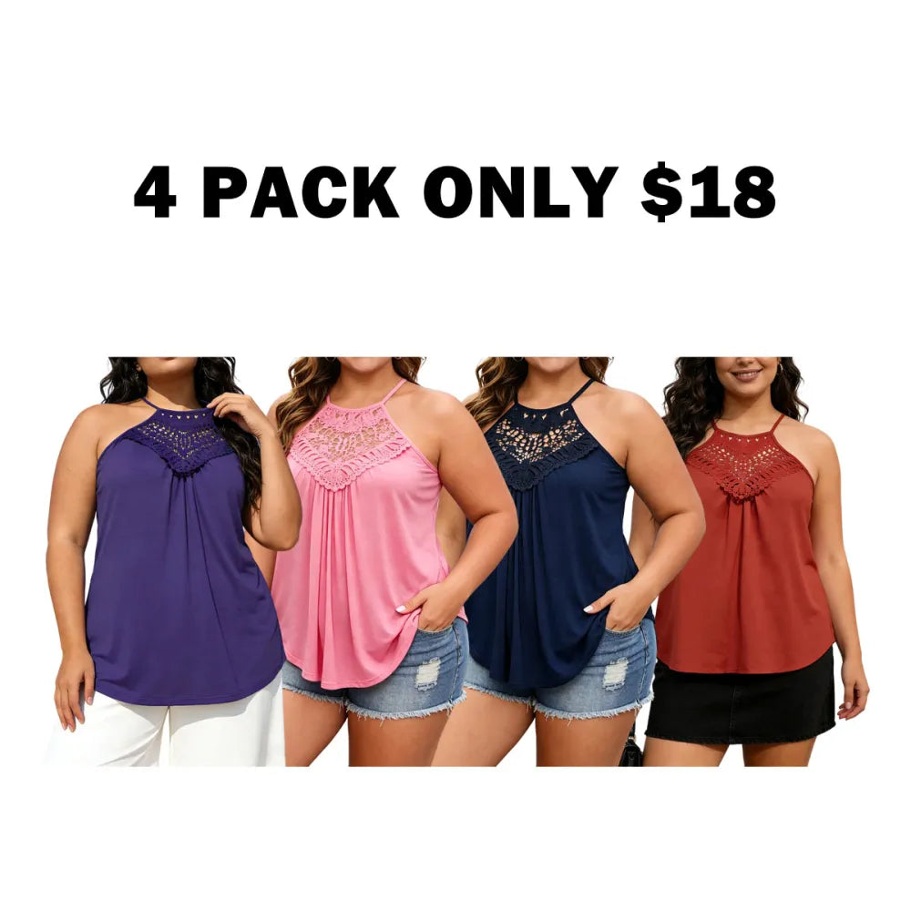 Plus Size Ruched Halter Top
