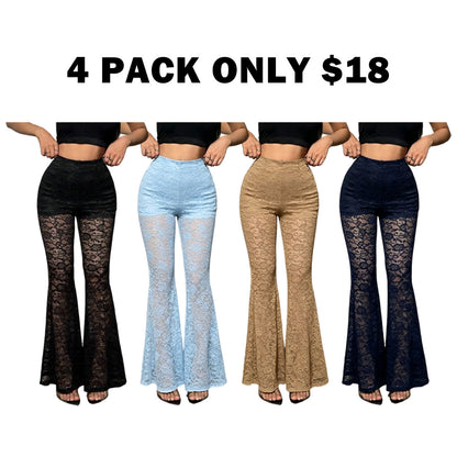 Bodycon High Waist Casual Comfy Stretch Flare Pants
