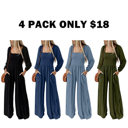Women's Casual Loose Overalls Jumpsuits