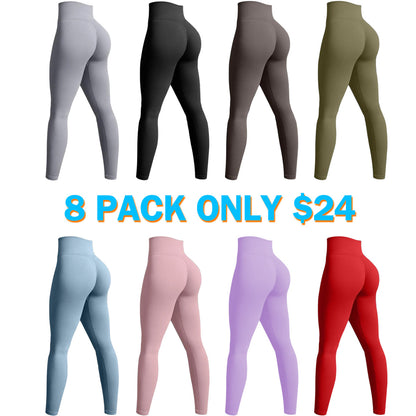 Women's Legging Seamless Yoga Workout High Waist Butt Liftings Athletic Leggings