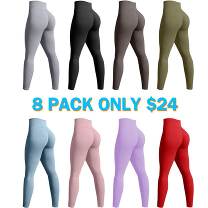 Women's Legging Seamless Yoga Workout High Waist Butt Liftings Athletic Leggings
