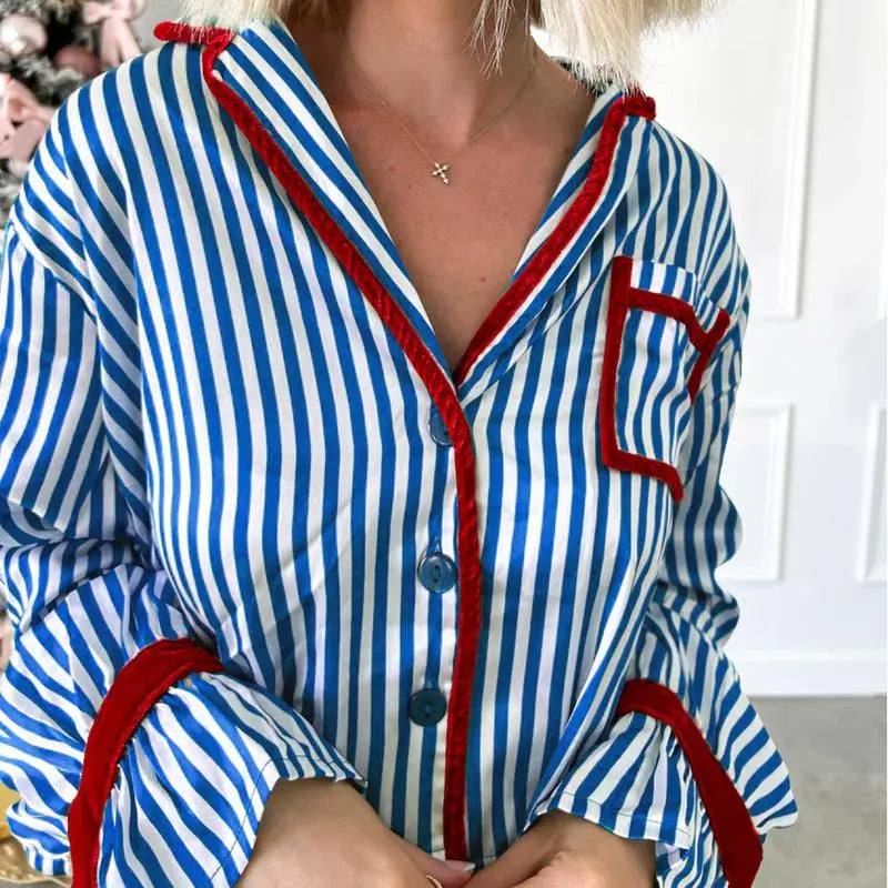 Striped Pajama Set