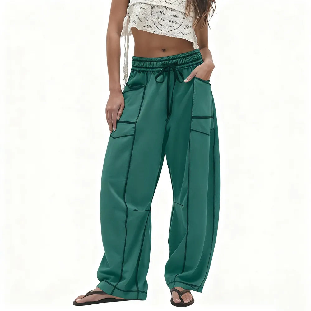 Wide Leg Drawstring Sweatpants