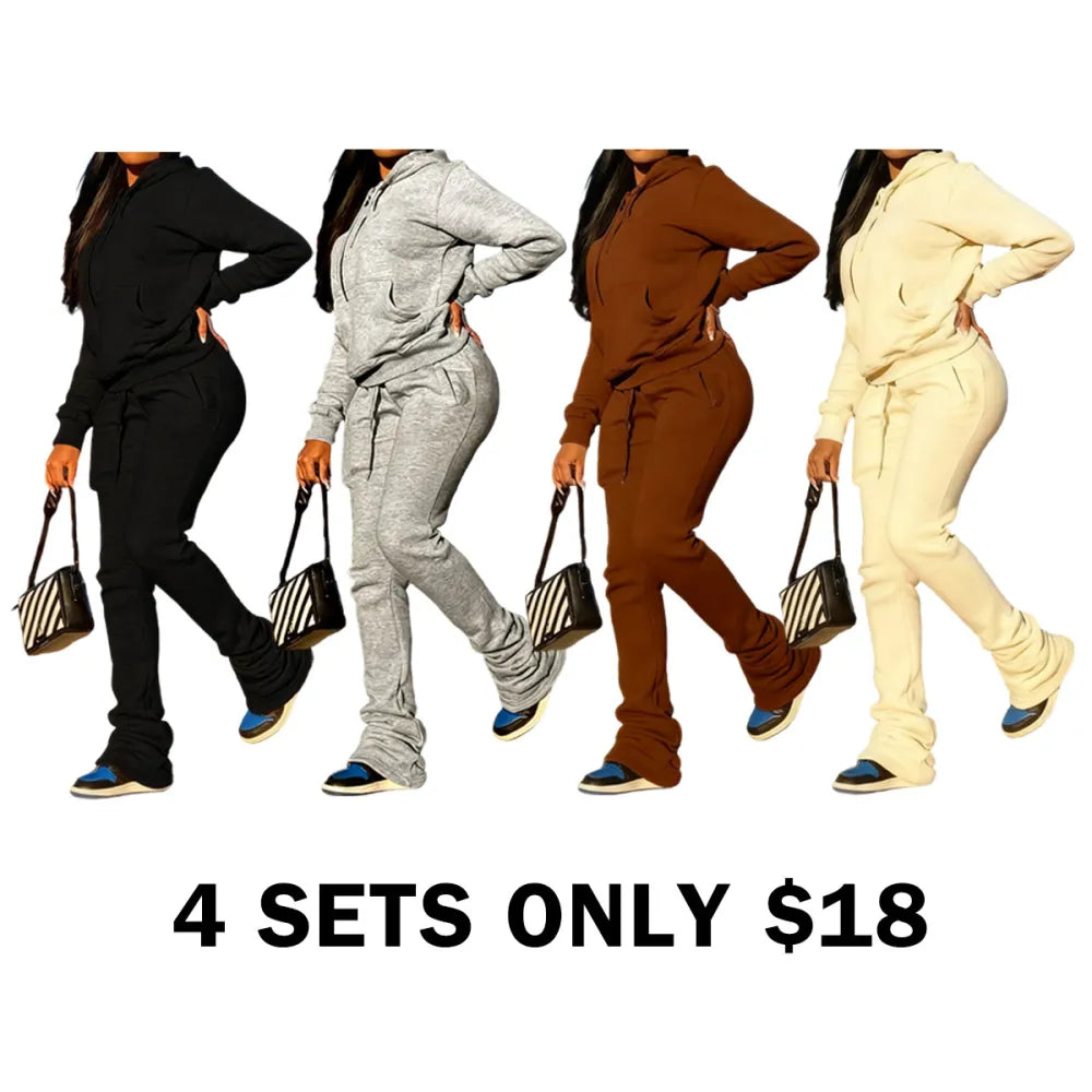 Womens Sweatshirt 2 Piece Pants Set