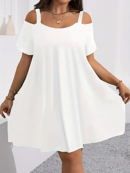 Plus Size Women's Casual Midi Dress
