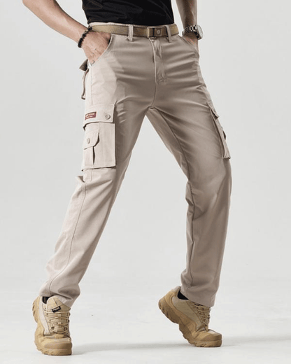 2026 Hot Sale-Men's Solid Color Patched Zipper Fly Cargo Pants