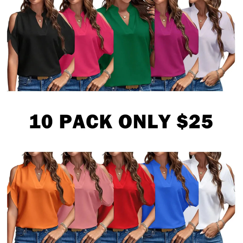 Women's Solid Color Casual Fitted T-Shirt, Short Sleeve Off-Shoulder Top