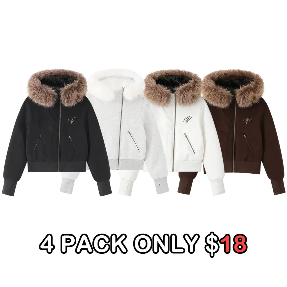 Winter Faux Fur Collar Jacket