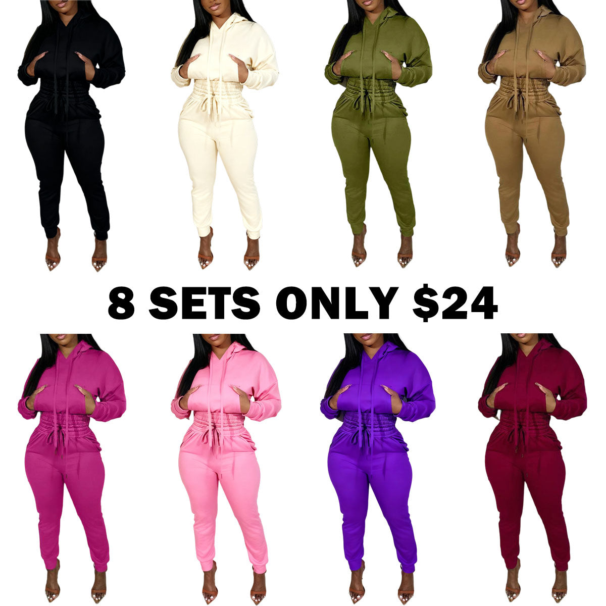 2 Piece Outfits Lounge Hoodie