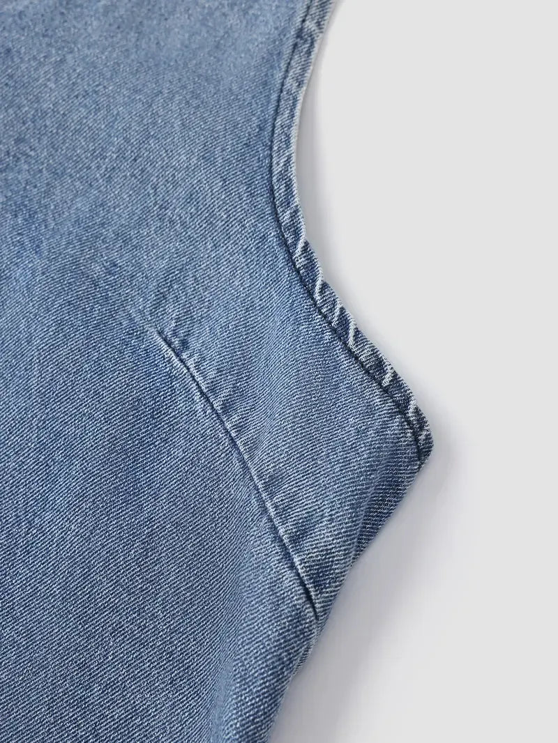 Women’s Sleeveless Denim Maxi Dress