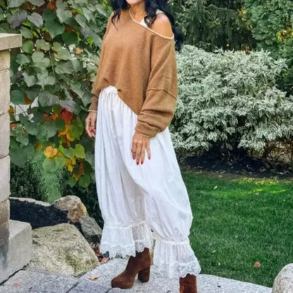 Lace Bloomer Pants