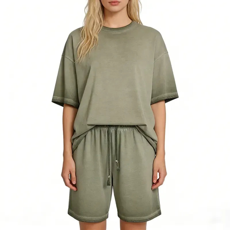 Women's Oversized Tshirt & Shorts Set