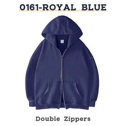 Men´s Hoodies Unisex Oversized Zip-Up Hoodie