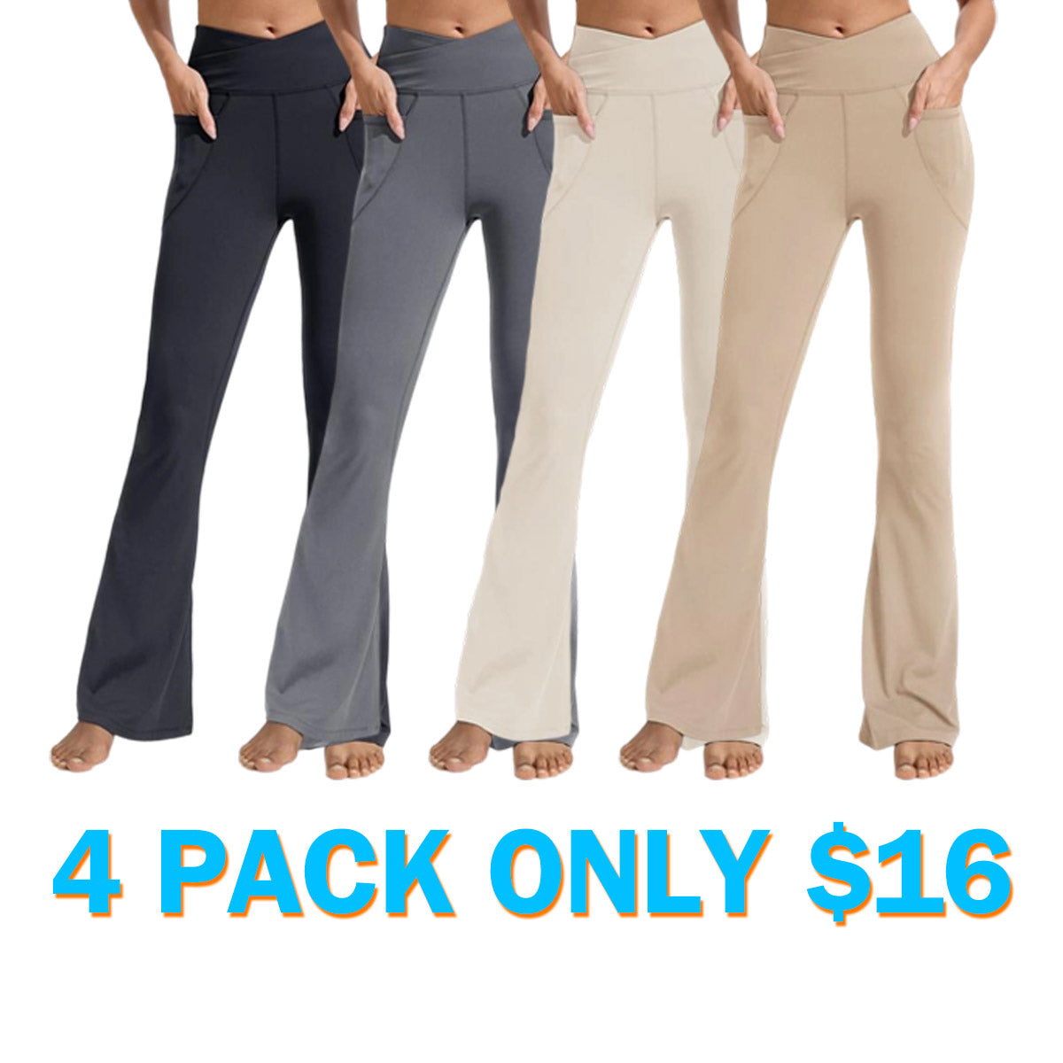 Women's High Waisted Flare Leggings