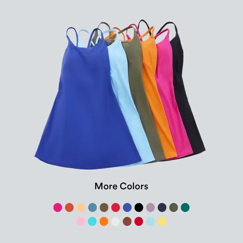 Softlyzero Plush Backless Active Dress-Easy Peezy