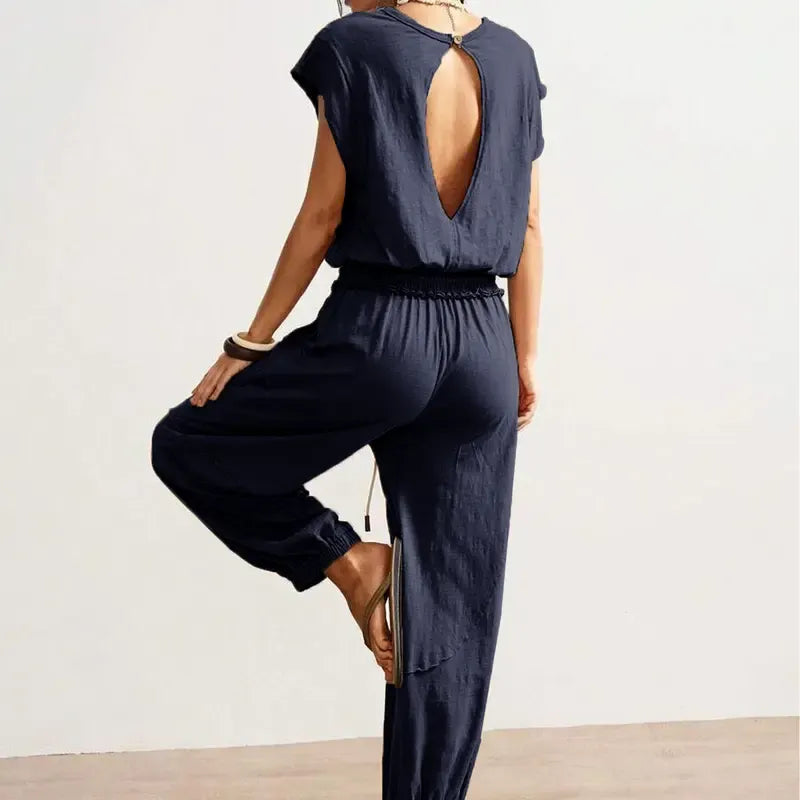 Women's Hollow Out Boho Jumpsuit