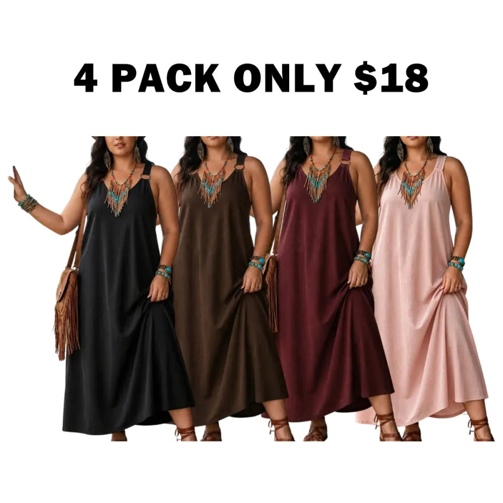 Women’s Sleeveless Denim Maxi Dress