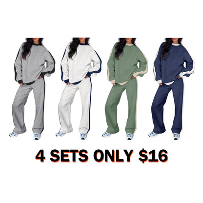 Women's 2 Piece Outfit Fleece Sweatsuit