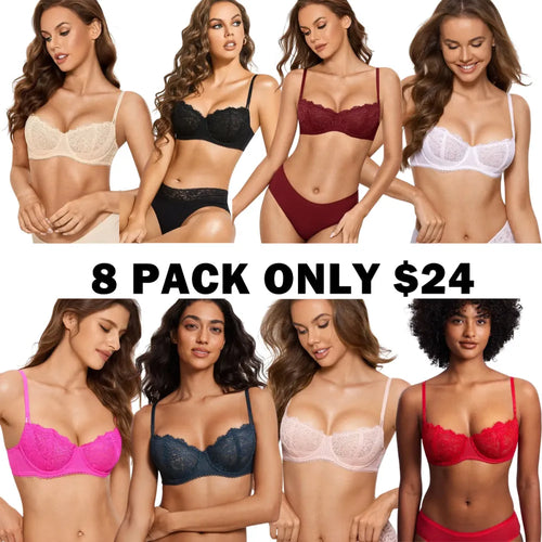 Women's Sexy Lace Push Up Plus Size Bra