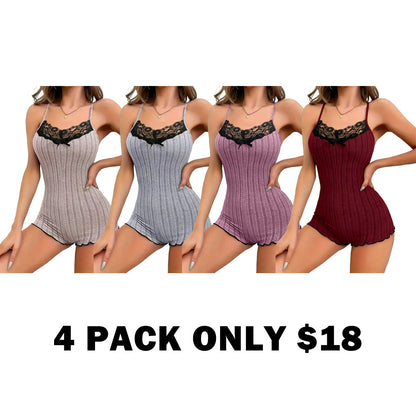 Women's Butterfly Lace Cami Romper