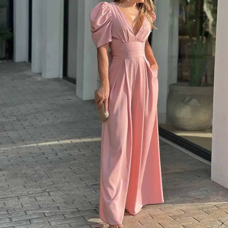 Puff Sleeve Jumpsuit