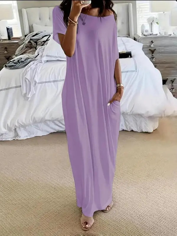 Batwing Sleeve Lounge Dress
