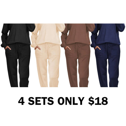 Long Sleeve Knit Loungewear Set