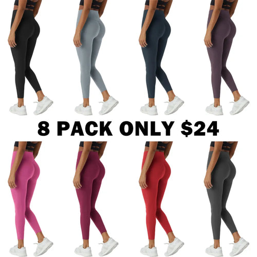 High Waisted Scrunch Butt Lifting Tummy Control Pocket Shaping Training Leggings
