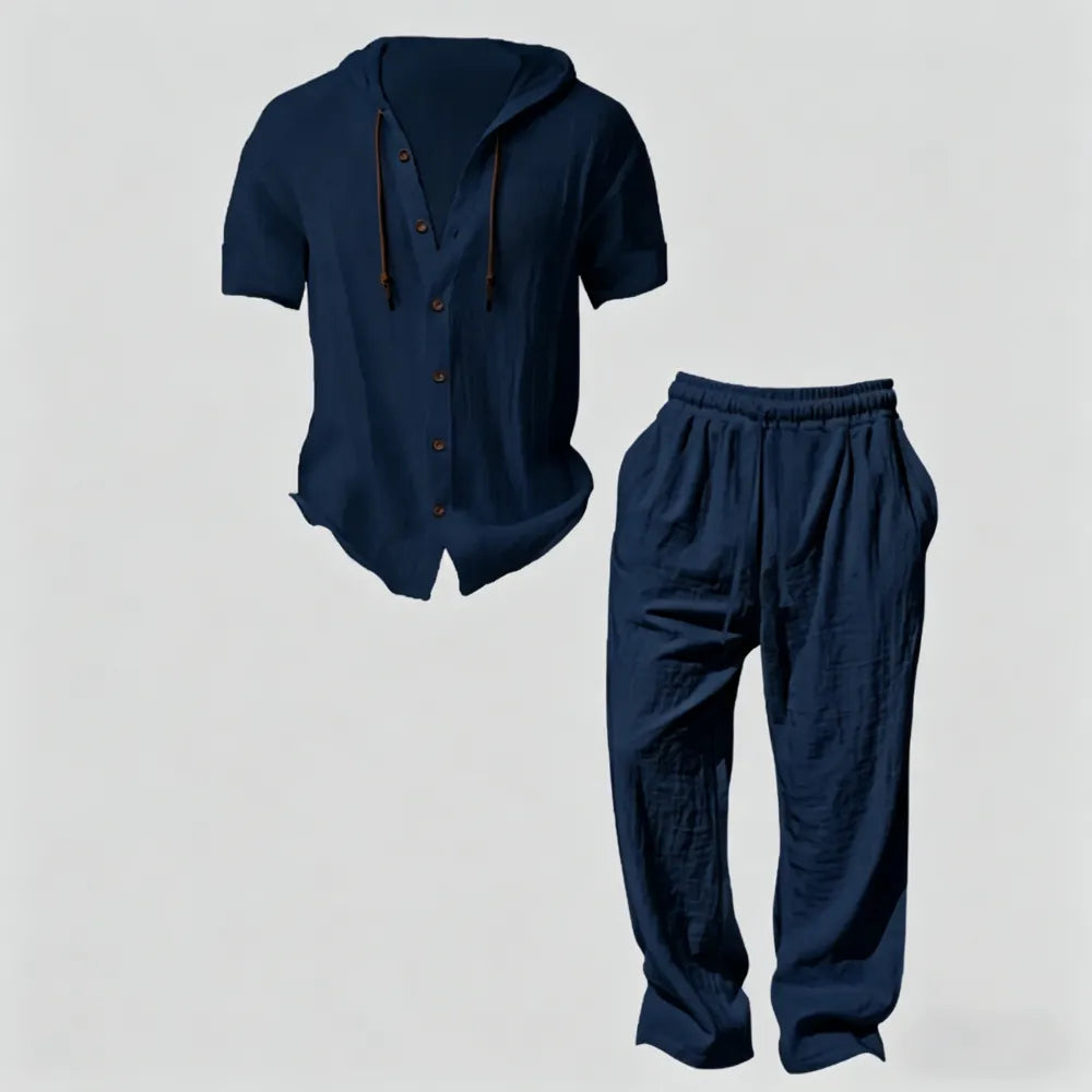 Men’s lightweight two-piece set with a hood