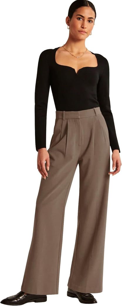 High-Waisted Work Pants for Women – Business Casual Office Trousers with Pockets (2026 Edition)