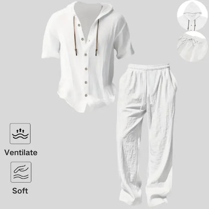 Men’s lightweight two-piece set with a hood