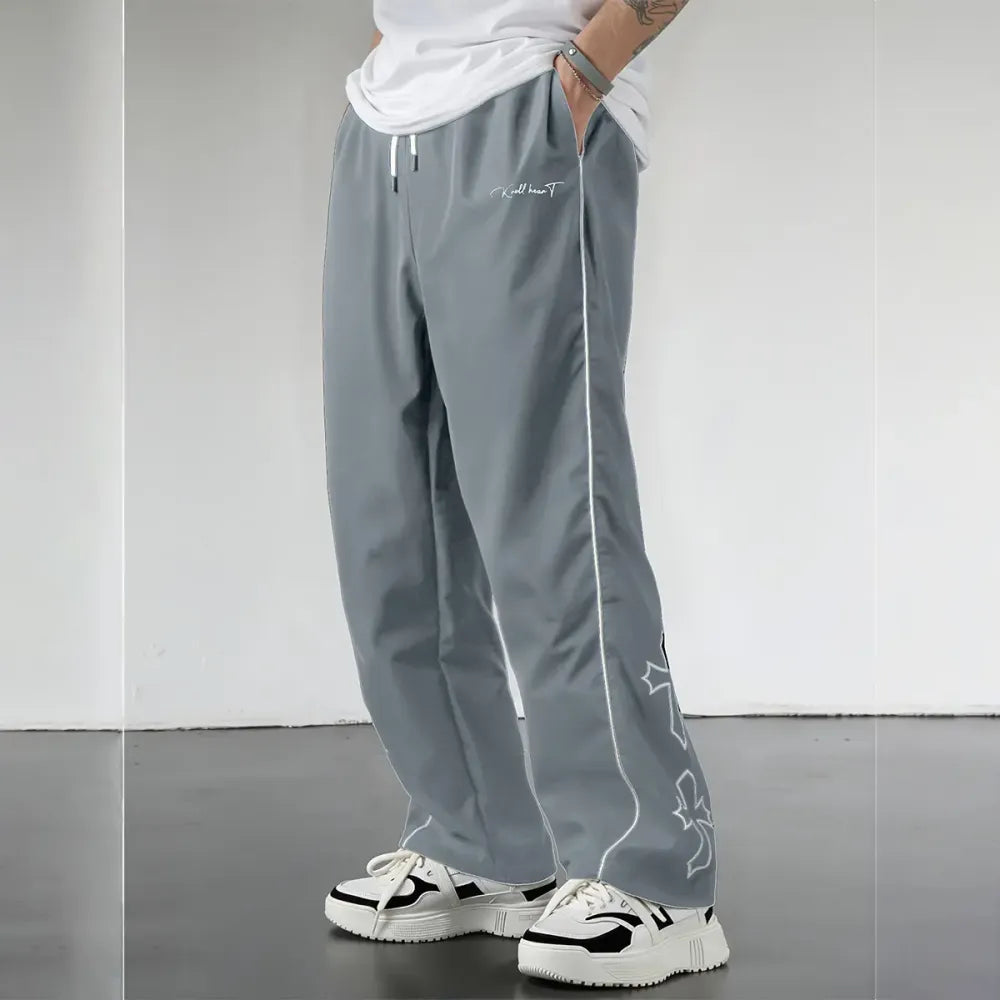 Men's Athletic Pants with White Side Stripes