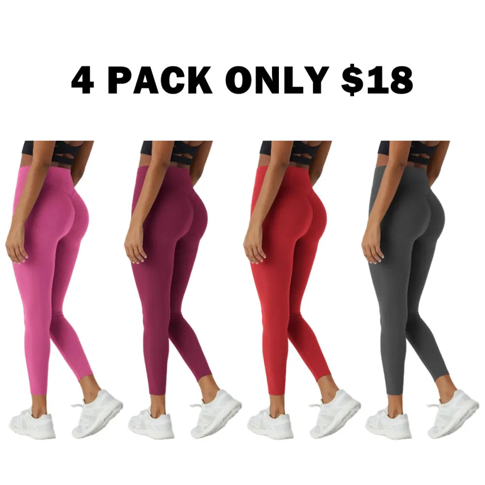 High Waisted Scrunch Butt Lifting Tummy Control Pocket Shaping Training Leggings