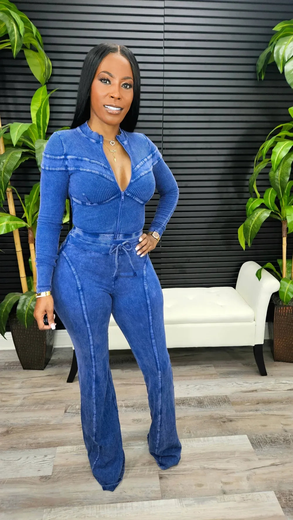 Out Of Line Mineral Wash Pant Set