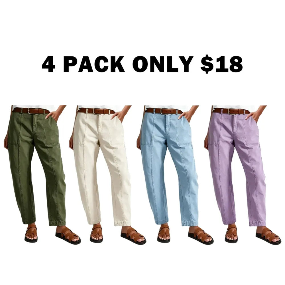 High Stretch 26.4" Inseam Baby Barrel Fit Deep Pockets Pants