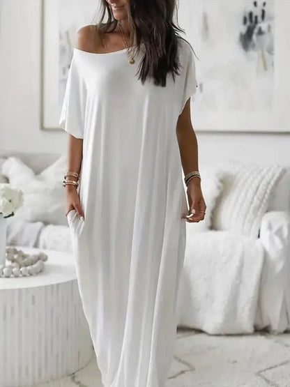 Batwing Sleeve Lounge Dress