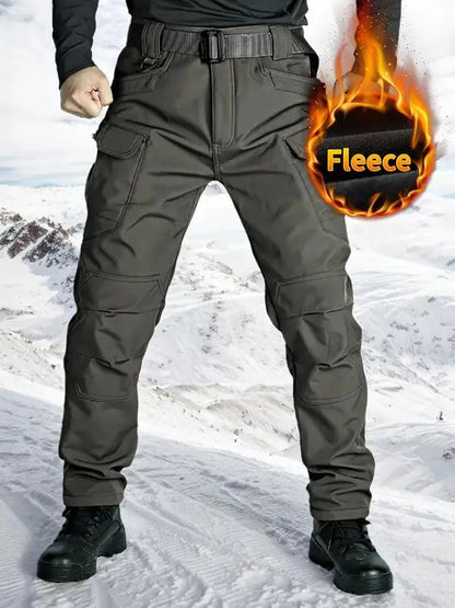 Men's Windproof Fleece-Lined Tactical Pants