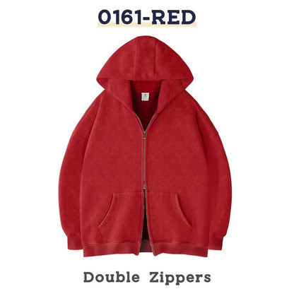 Men´s Hoodies Unisex Oversized Zip-Up Hoodie