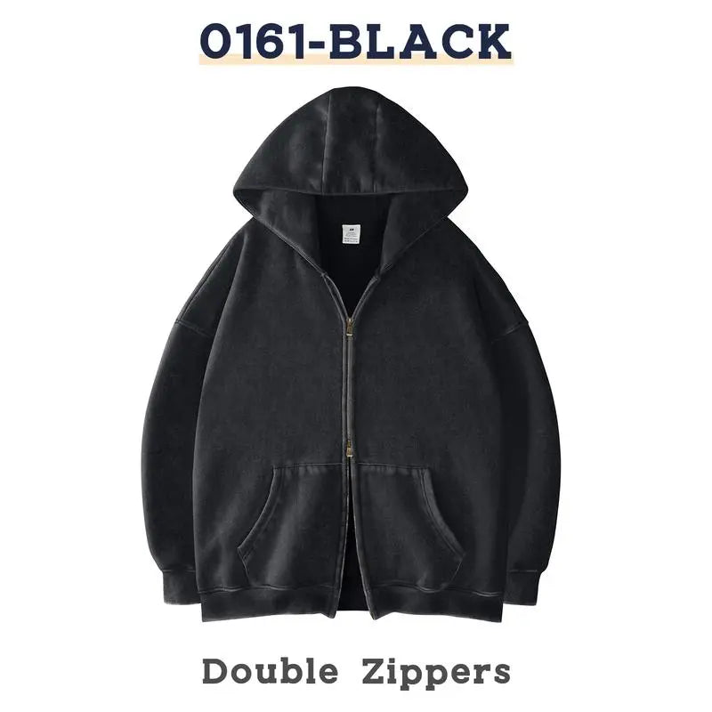 Men´s Hoodies Unisex Oversized Zip-Up Hoodie