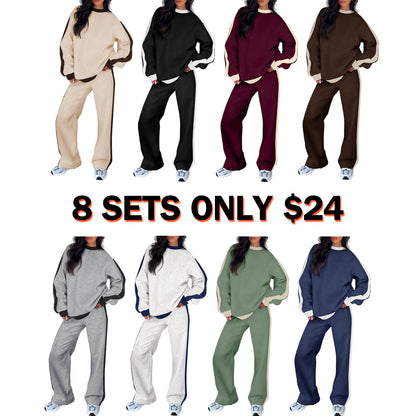Women's 2 Piece Outfit Fleece Sweatsuit