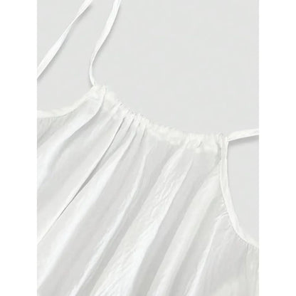 Womens Summer Casual Sleeveless Backless Cami Sundress 2026 Vacation House Dress